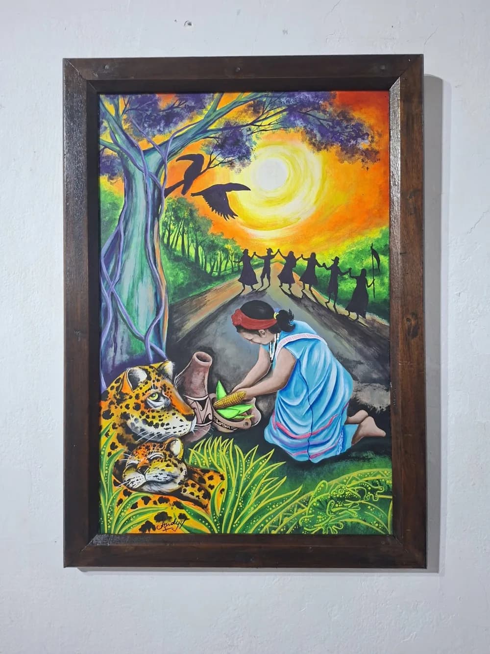 Pintura de la colección del Museo Cacique Calilegua